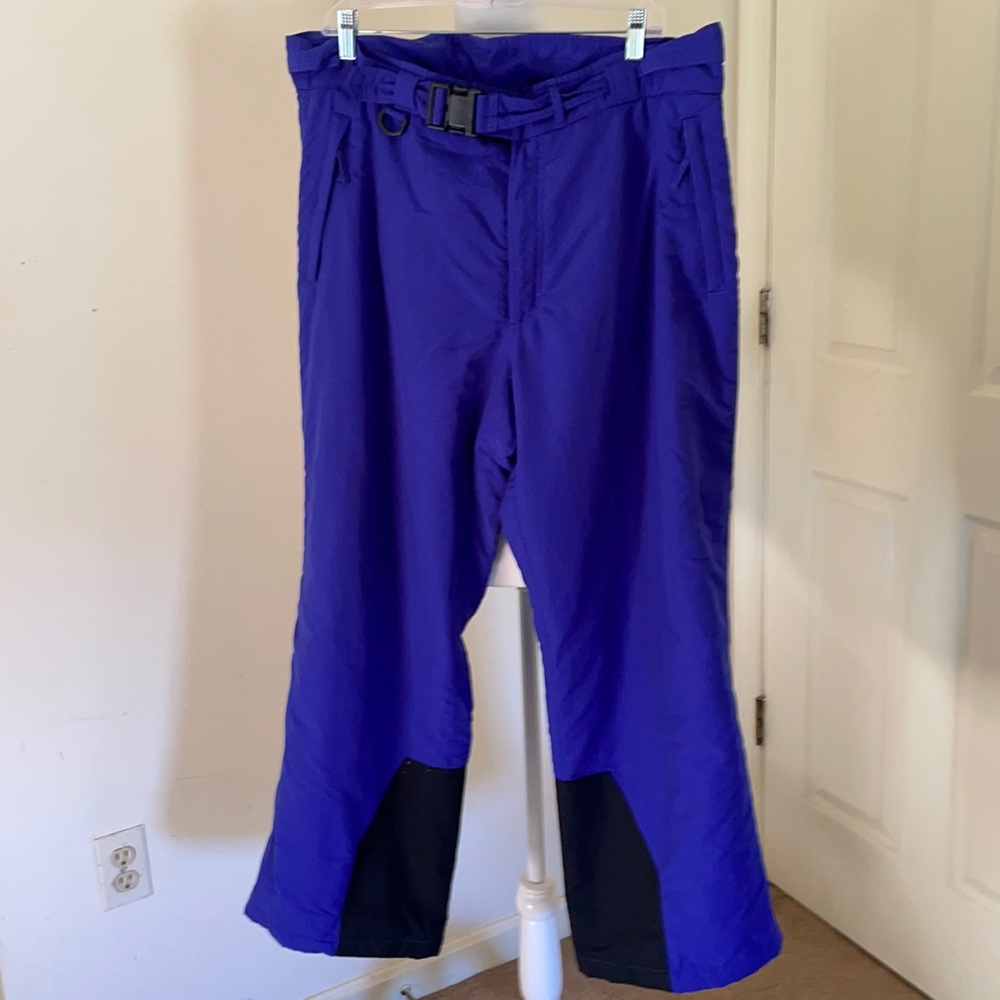 Men’s Lands End snaw/snowboard pants 38 Regular in purple inseam 26 inches